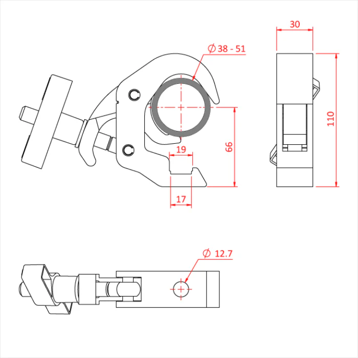 Doughty All Weather Slimline Quick Trigger Clamp - Image 3