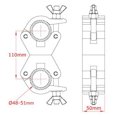 Doughty Parallel Coupler - 2'' Diameter, (Cheeseboro) - Image 3