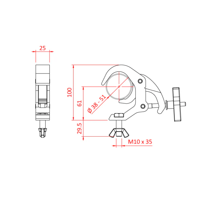Doughty Lightweight Quick Trigger Clamp - Image 3