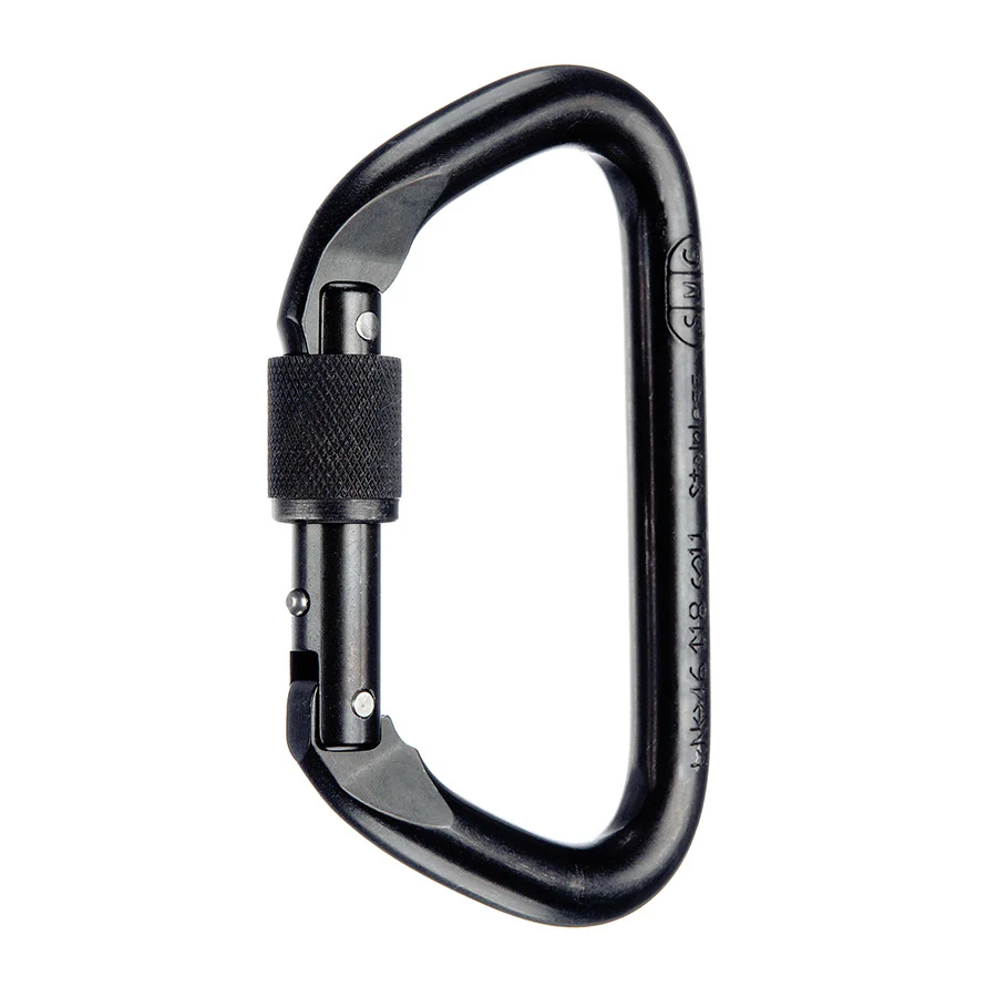 PMI SMC Large Locking D Stainless Steel Carabiner - Image 6